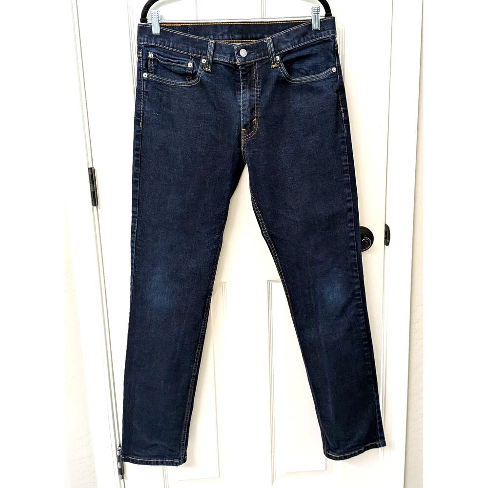 Levis 541 Jeans Men's 34x34 Blue Athletic Tapered Stretch Denim Dark/Med Wash